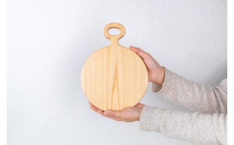 まあるく優しい木製カッティングボード（丸形 大サイズ１枚）／Ole-19