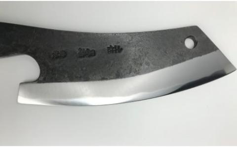 ブッチャーナイフ（サック付き）【プレーン】土佐打刃物 黒鳥 ／Pkt-050