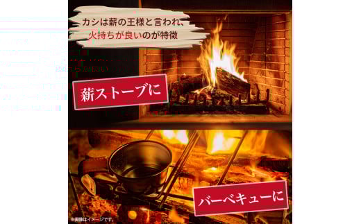 四万十の薪　1年乾燥　カシ他(約20kg)×10箱　／Bnm-25