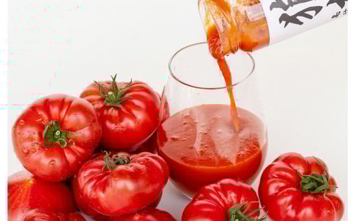 【無塩・無添加】最高級トマトジュース！四万十育ち「狼桃果汁」 糖度12度以上　松タイプ3本 ／Fdf-A01