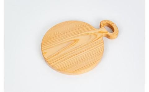 まあるく優しい木製カッティングボード（丸形 中サイズ１枚）／Ole-18