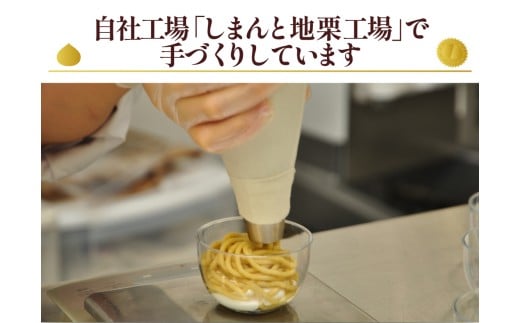 【新栗】【添加物不使用】栗のおいしさを追求！「しまんと地栗モンブラン(3個入)」／Qdr-A77