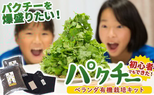 「パクチーを爆盛りたい！」ベランダ有機栽培キット「初心者でもできた！」／Fis-B01 