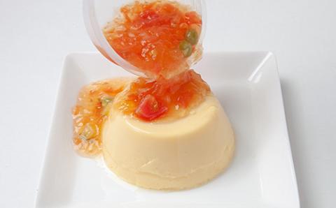 お皿に豆腐を移してジュレをかけるだけ！ごちそうたまごどうふ(ゆず、トマト・各4個ずつ)【お届け日指定可能】／Gbn-15