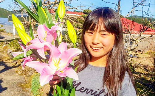 日頃の感謝を「花束」で、オリエンタルリリー【秀品3本】／Osy-01