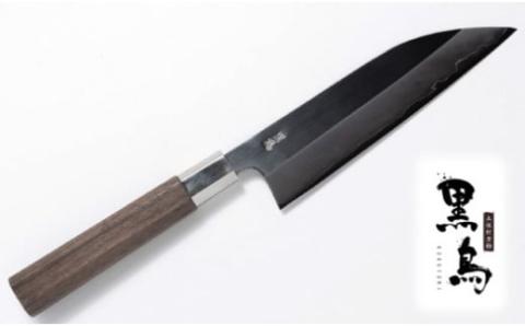 万能舟行包丁　土佐打刃物　黒鳥（ステンレス製）／Pkt-011