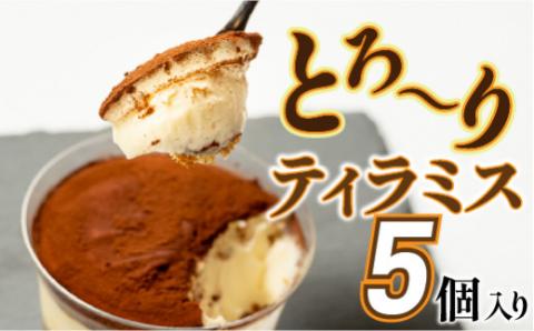 道の駅で大人気！しっとり濃厚なティラミス 5個入り／Qak-40