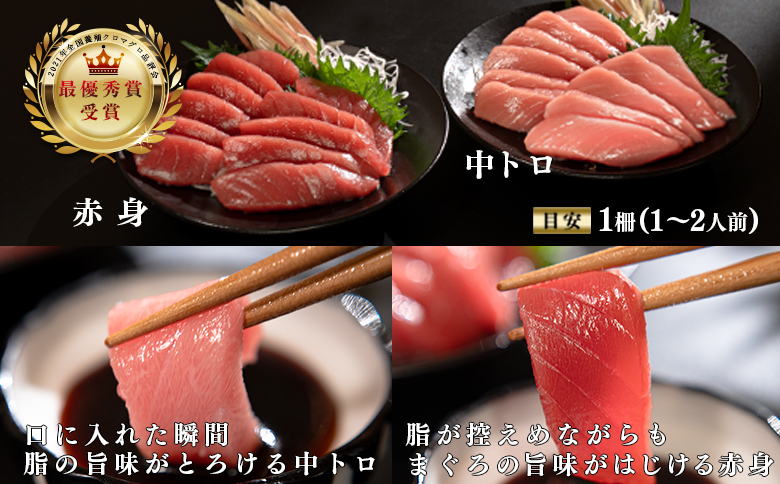 【定期便12回】日本一!黒潮本まぐろ 中トロ・赤身