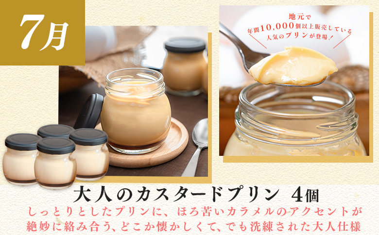 【定期便 3回】スイーツ ドルチェ フルーツタルト プリン チーズケーキ 6～8月｜チーズ ケーキ フロマージュ 濃厚 ぷりん 定期便 デザート おやつ お菓子 洋菓子 ご褒美 記念日 女子会 配送日指定可 おすすめ 人気 ギフト 高知県 大月町