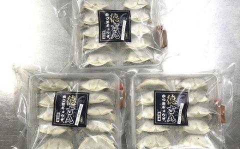 かつお ギョウザ プレーン 3パック セット カツオ ぎょうざ ご当地 鰹 餃子 お惣菜 冷凍食品 おかず 惣菜 おつまみ つまみ 簡単調理 海鮮 魚介類 魚貝 魚 お魚 徳吉丸 高知 黒潮町［1283-2］