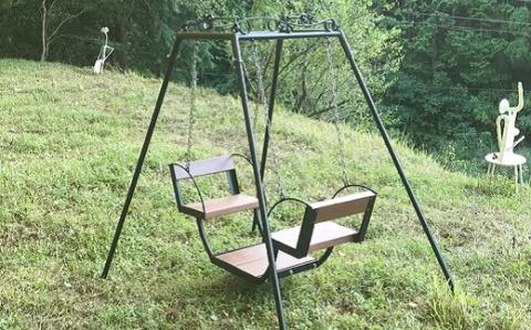 家庭用 ブランコ ゆりかご ヨーロピアンタイプ ツヨニー ガーデニング アウトドア アウトドアグッズ 天然木 アイアンウッド インテリア ぶらんこ おもちゃ プレゼント ギフト 贈り物 高知県 黒潮町［(S)1587］