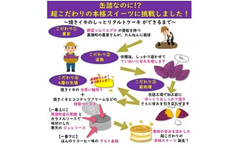 焼きイモ の しっとり タルト ケーキ 3缶 セット ［1598］