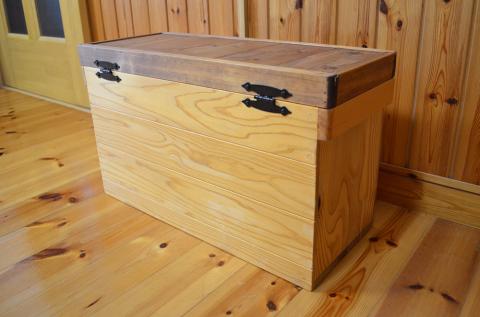 木製収納ボックス IRECHOKIYA BOX ナチュラル 杉 ヒノキ 高知県産 収納ボックス 木箱 ウッドボックス 収納ケース 蓋付き 収納 2000mlペットボトル収納 12本収納 衣類収納 おもちゃ収納 キッズ収納 踏み台 踏み台兼用 木製踏み台 インテリア収納 天然木 無塗装 木製家具 木製ケース 木製コンテナ 5.8kg 345×630×250mm［1527］