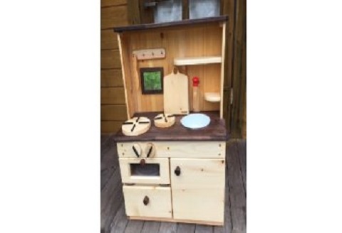おままごと キッチン カントリー調   ( オーブン 付き)  木製玩具 おもちゃ 玩具 木製 台所 木 自然 木材 木のおもちゃ ギフト 贈答用 プレゼント お祝い 出産祝い 誕生日祝い クリスマス 贈り物 赤ちゃん 子供 子ども 幼児教育 知育 ごっこ遊び おままごとセット おもちゃセット 高知 黒潮町［0400-2］