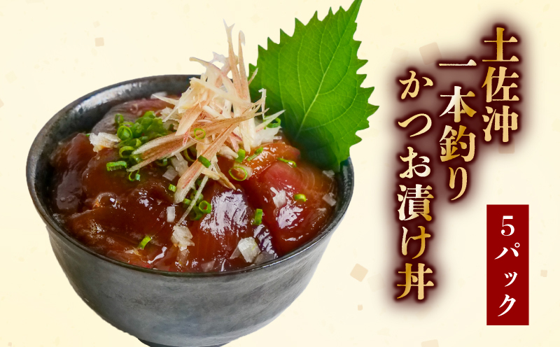 一本釣り かつお 漬け丼 80g×5袋 鰹 鰹丼 カツオ丼 海鮮丼 漬け丼 海鮮丼の具 手軽 便利 時短 惣菜 おかず 魚 新鮮 海鮮 魚介類 お刺身 さしみ 刺身 刺し身 ふるさと納税かつお ふるさと納税漬け丼 ふるさと納税海鮮丼 高知県 高知 黒潮町［1306］