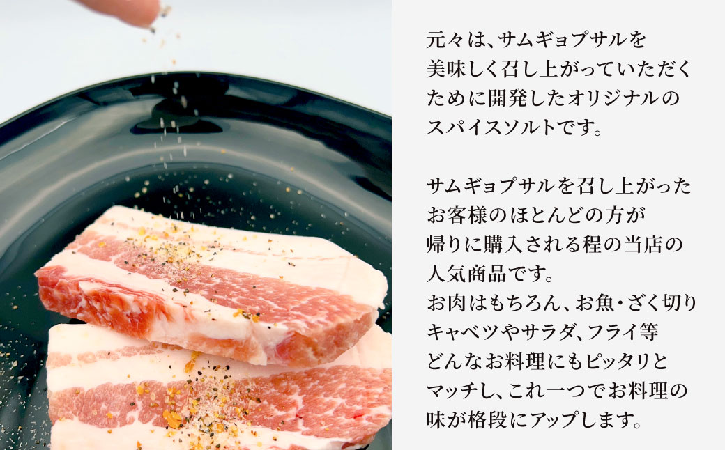 スパイスソルト 合計約100g 50g×2袋 塩 調味料 スパイス ソルト 小袋 味付け ちょい足し 特製 福岡県北九州市