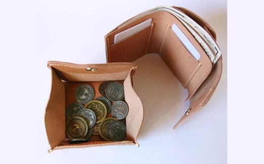 外小銭入れつき・3つ折り財布