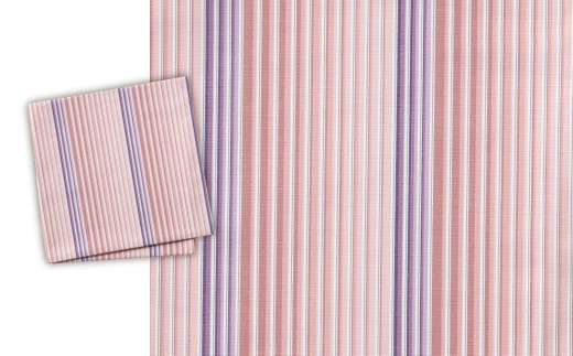 「小倉 縞縞」中風呂敷 #152 紅の調べ