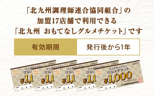 北九州 おもてなしグルメチケット 10,000円分
