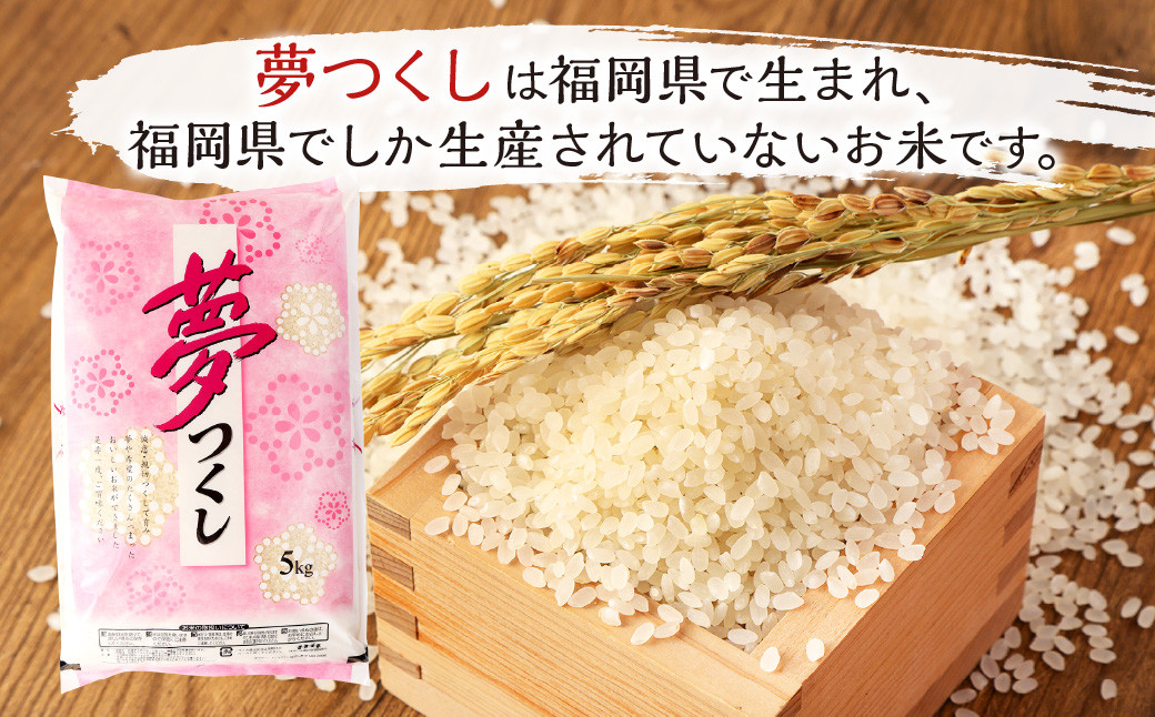 【12ヶ月定期便】【令和5年産】 夢つくし 10kg×12ヶ月 精米 お米 米