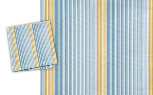 「小倉 縞縞」中風呂敷 #153 コバルトの調べ