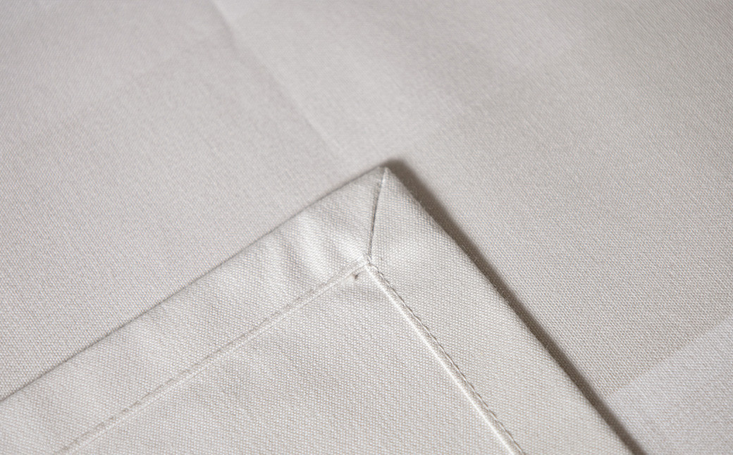 【無伴奏 白】<KUMASHIMA>テーブルクロス2人用（W105×H135cm）