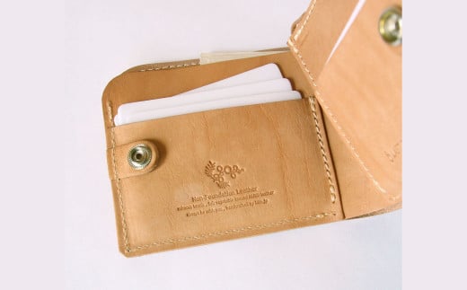 L字 ファスナー 小銭入れつき・2つ折り財布