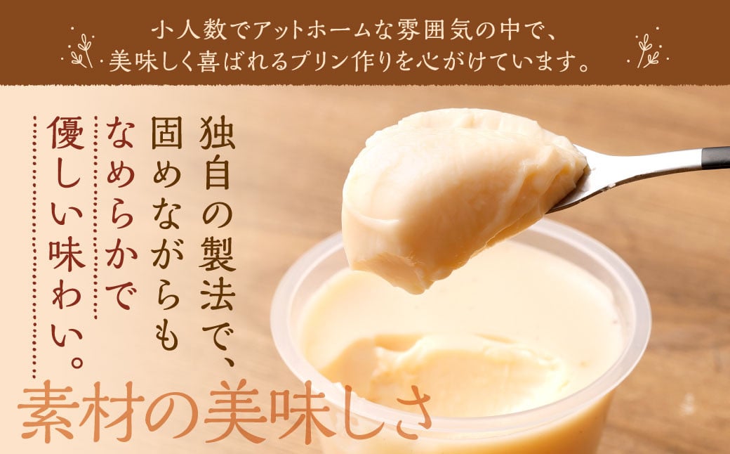 専門店の かため プリン 6個セット