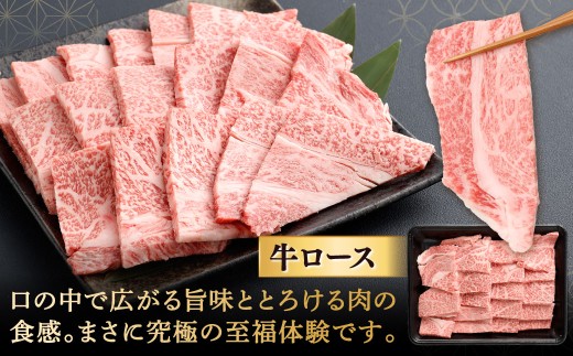 【やまぐち和牛燦】 牛ロース焼肉 約500g