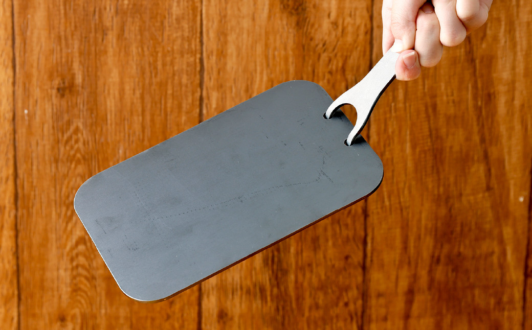 CGK 鉄板 黒皮 2～3人サイズ フラット形状 板厚 3.2mm ラージメスティン収納可 アウトドア