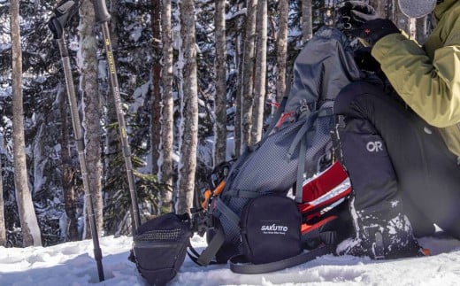 SAKUTTO 携帯浄水器 専用ポーチ （ブラック） アウトドア ポーチ 登山 小物入れ 【日本正規品】 福岡県 北九州市