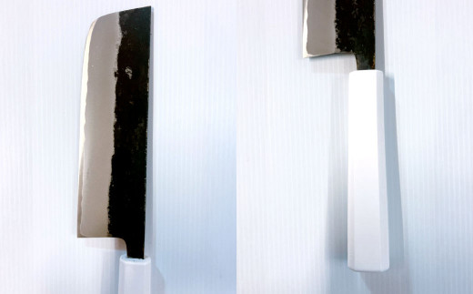 薄刃包丁 165mm 両刃黒打×1本