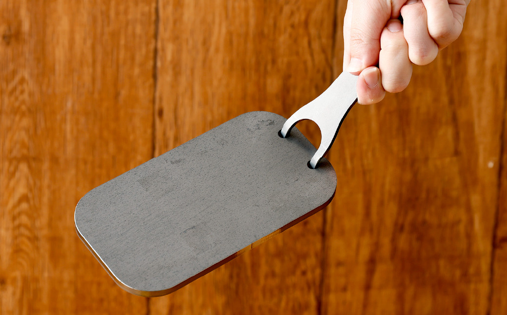 CGK 鉄板 黒皮 1人サイズ フラット形状 板厚 6mm メスティン収納可 アウトドア