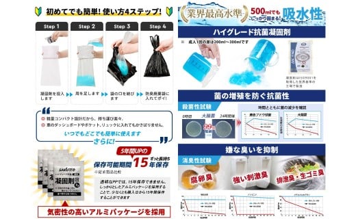 SAKUTTO 携帯トイレ 100個セット 防災グッズ 簡易トイレ 非常用トイレ トイレ アウトドア キャンプ 登山 渋滞 車 福岡県 北九州市