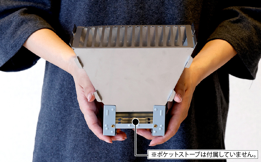 CGK ヤドカリグリル オールステンレス製 重量320g ソロサイズ コンパクト アウトドア