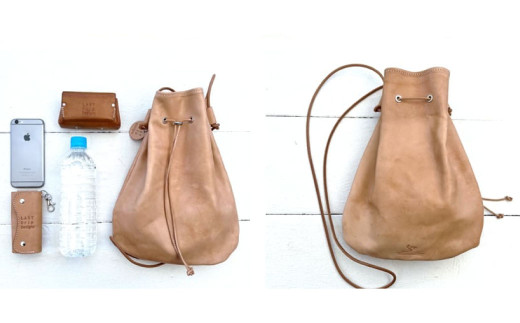 巾着 サコッシュ ショルダーバッグ （Lサイズ）