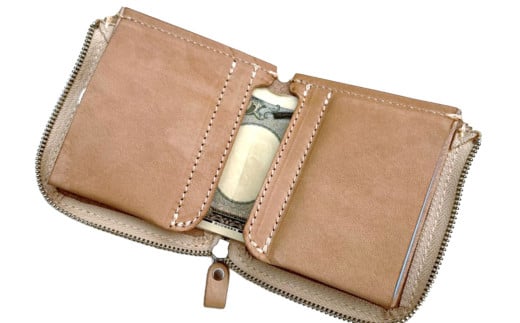 L字 ファスナー 札入れ