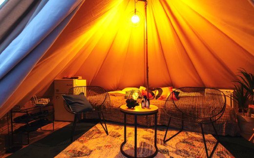 フォレストキャンプ小倉 1泊2日2食付き 宿泊券 1名様 (要予約) グランピング