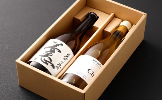 北九州の地酒 夢天心 720ml ワタリセファーム＆ワイナリー シャルドネ 750ml 計2本