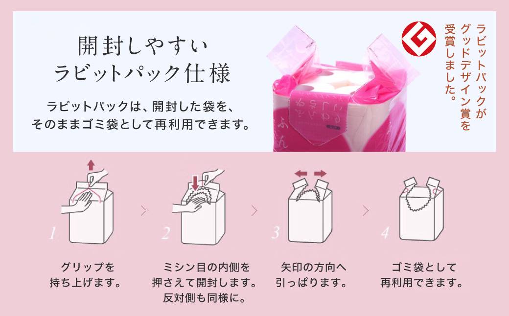 トイレットペーパー ふんわりやさしい 長さ 2倍巻き 50ｍ ダブル 計72個 日本製 防災