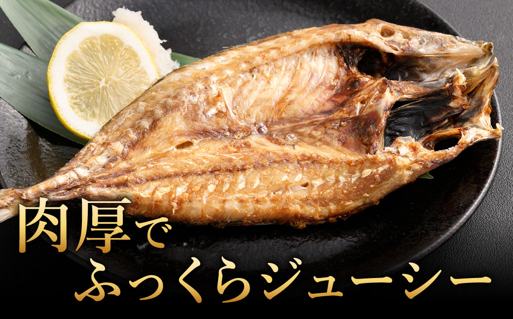 関門朝干し あじ有頭開き 大 5枚 計約1kg