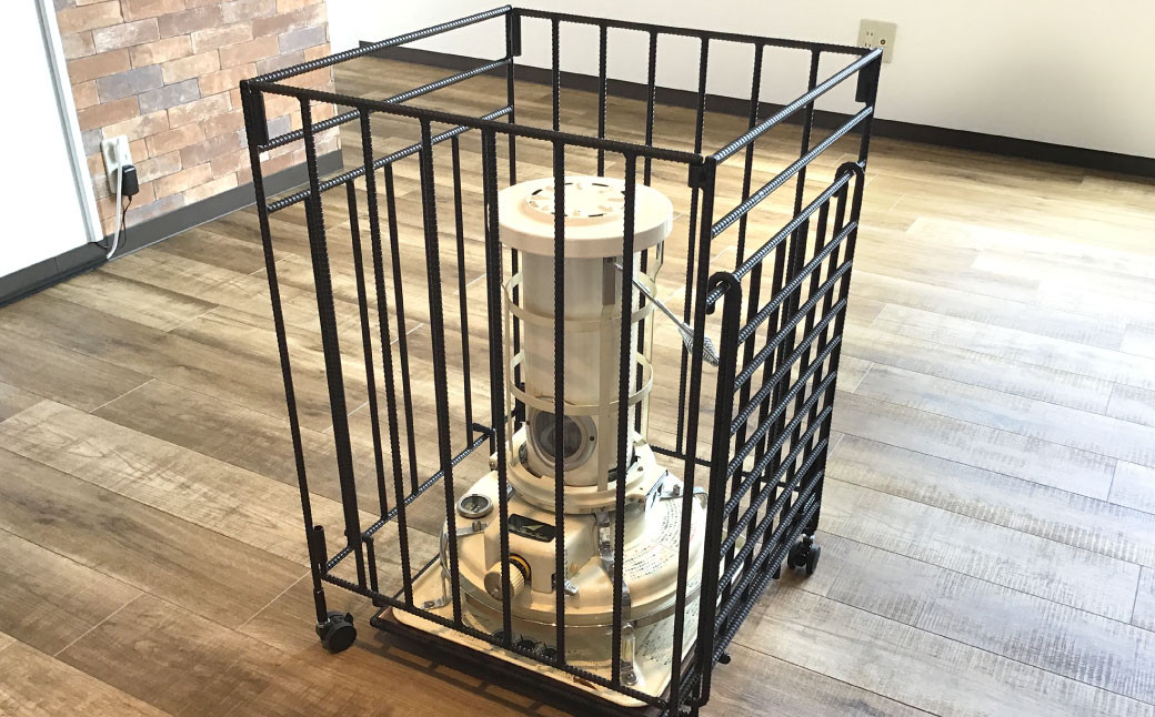 【キャスター付き】 ストーブガード Lサイズ 【 アラジン、トヨトミ、コロナストーブ対応 】