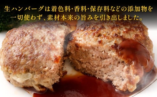 【極み】 九州産 黒毛和牛 手ごね生ハンバーグ （ソース付き）