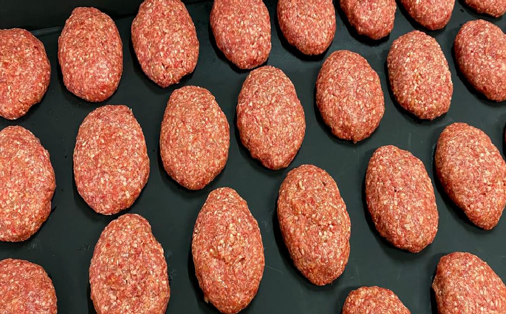 卸問屋のこだわり 手ごね 生ハンバーグ 100g×30個 計3kg デミグラスソース付き 合挽き