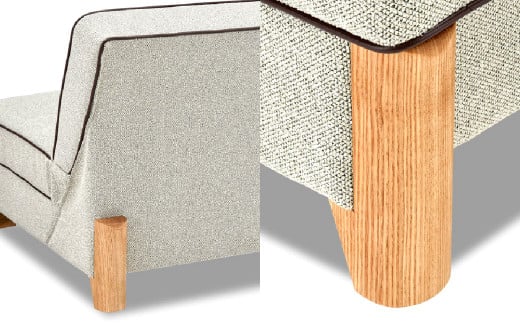 ソファベッド・ブレッド・ミレー 1880×1000×760mm  ホワイト