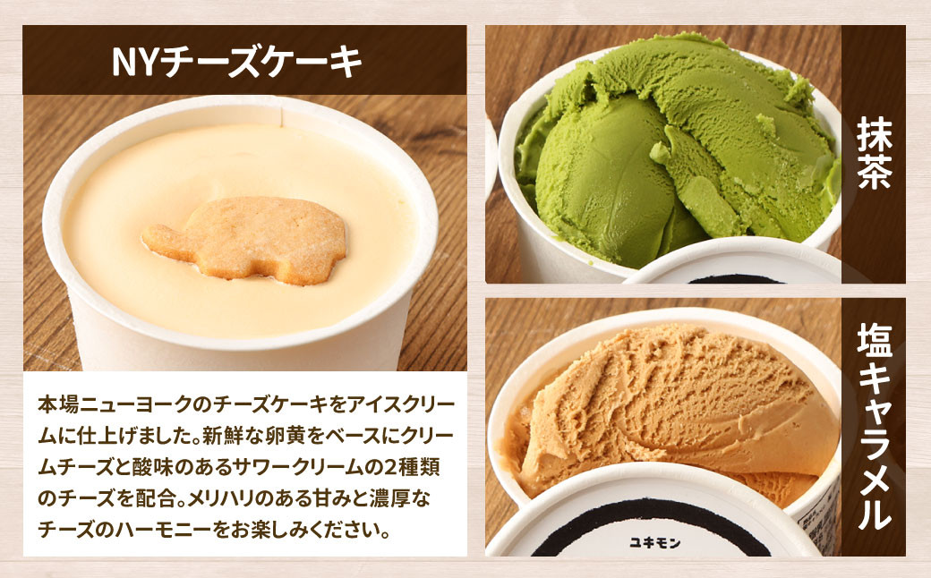 雪文アイス 5個 セット アイス 5種類 (コクミルク/チョコレート/抹茶/NYチーズケーキ/塩キャラメル) アイスクリーム 食べ比べ 詰合せ カップアイス