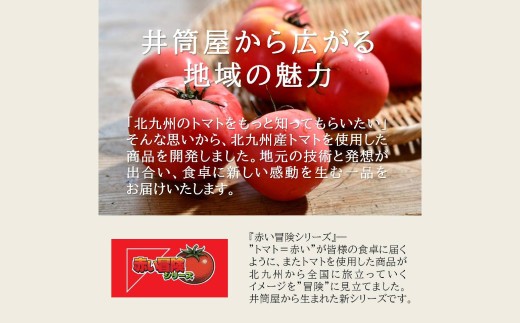 なごし×井筒屋「赤い冒険シリーズ」とまとチーズ大福 10個入