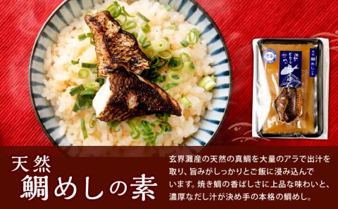 【藍島】 海直 鯛御膳 セット 合計900g 天然鯛めしの素 鯛漬け