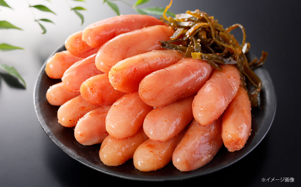 【訳あり】かば田 無着色昆布漬辛子めんたい 1kg 無着色1本物（ご家庭用）