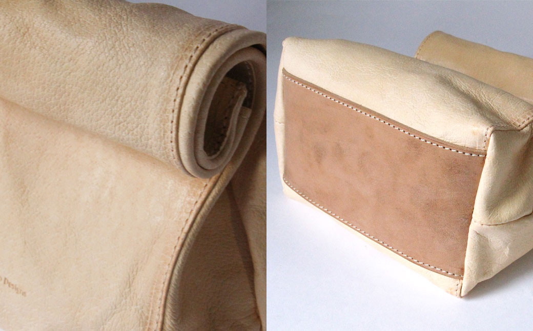 紙袋バッグ （Mサイズ） 革 革製品 レザー ヌメ 鞄 かばん カバン 贈答